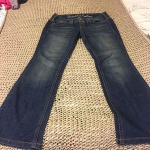 Industrial Cotton brand boot cut jeans